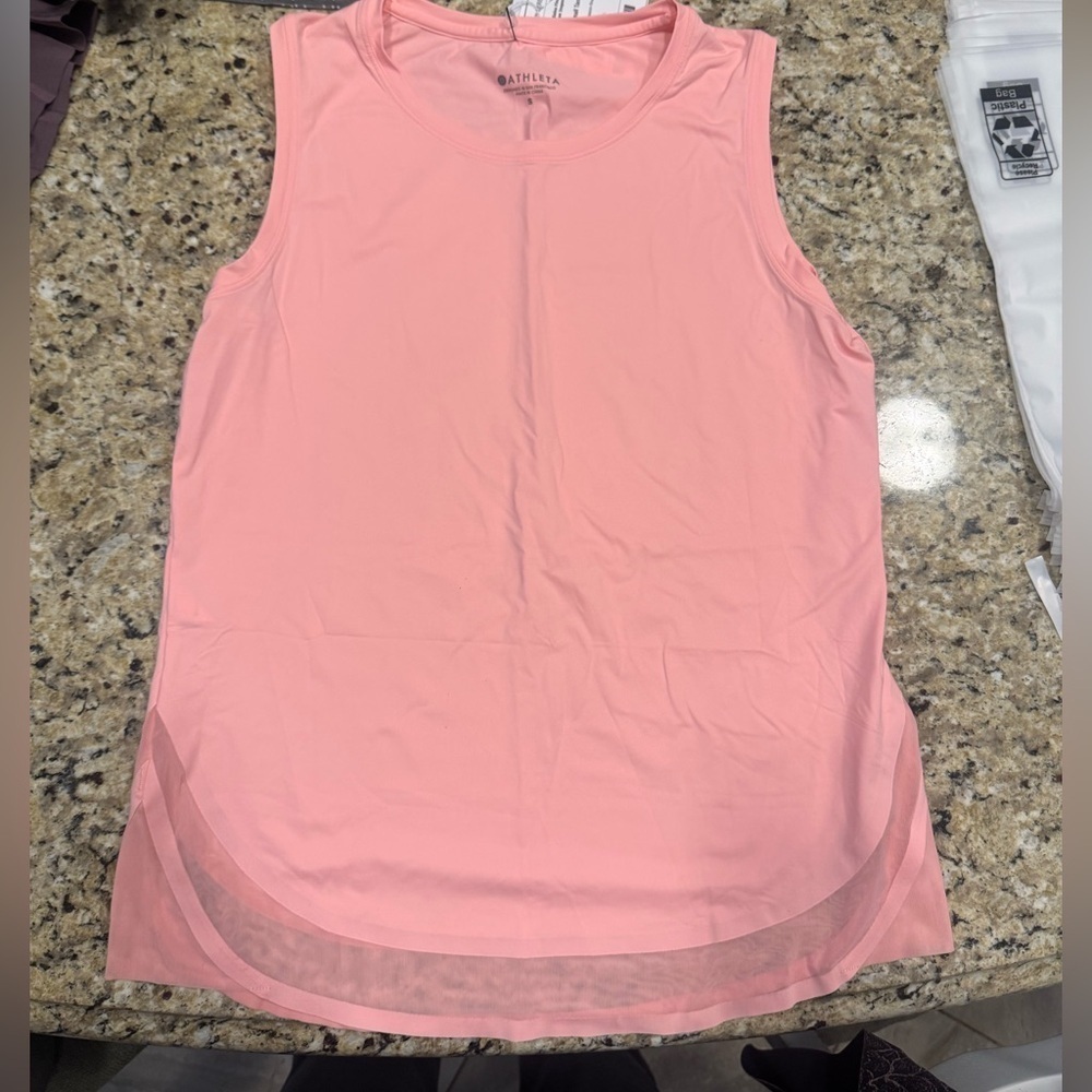 Athleta Pink salmon Sleeveless Women's Top size small